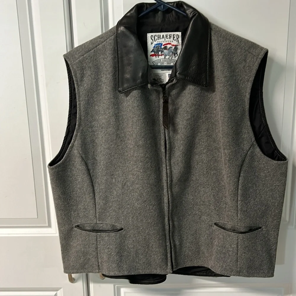 COPY - SCHAEFER 4 ladies wool vest’s ,Black,Red& Grey. 3 for $225./$75ea - Picture 3 of 16